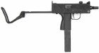 Een machinepistool van het merk Ingram Kal. 9 mm kort Ingram M10